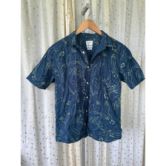 Quiksilver Big Boys 100% Cotton Regular Fit Da Board Rush Button Down Shirt XL - Picture 3 of 5